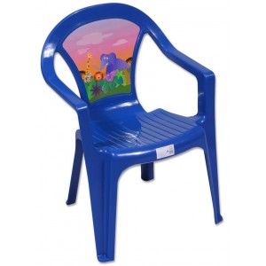 Detská plastová stolička, modrá